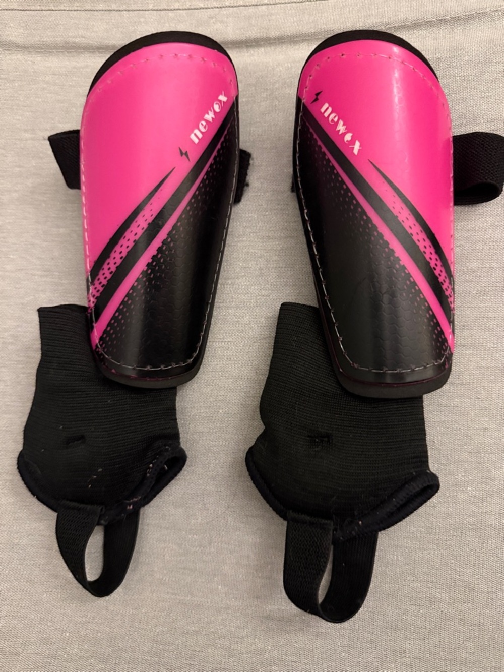 Pink & Black Youth Soccer Shin Guards - Newox
